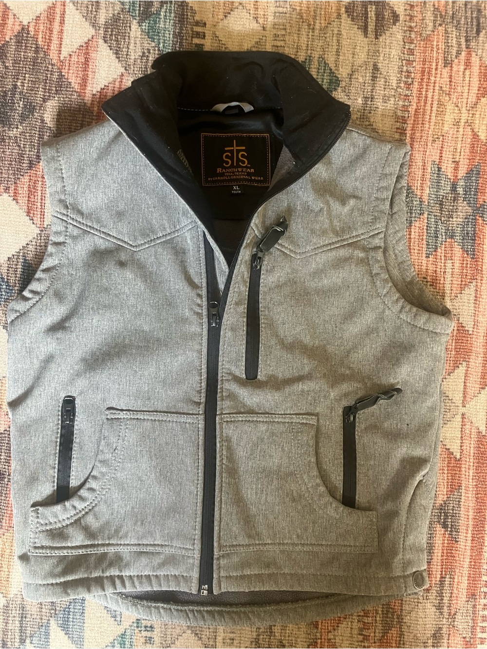 STS Ranchwear Gray Kids Vest